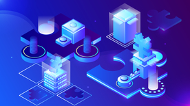 科技数据金融商务互联网AI矢量