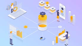 科技数据金融商务互联网AI矢量