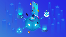 科技数据金融商务互联网AI矢量