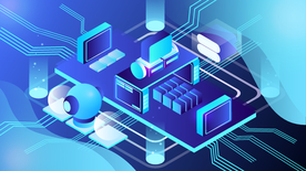 科技数据金融商务互联网AI矢量