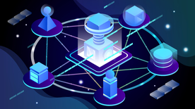 科技数据金融商务互联网AI矢量