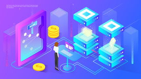 科技数据金融货币互联网AI矢量