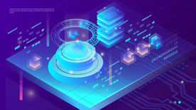 科技数据金融货币互联网AI矢量