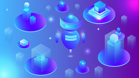 科技数据金融商务互联网AI矢量