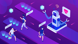 科技数据金融商务互联网AI矢量