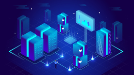 科技数据金融商务互联网AI矢量