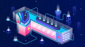 科技数据金融商务互联网AI矢量