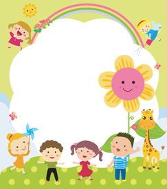 卡通儿童背景插图矢量