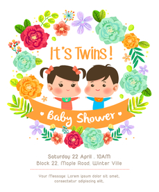 卡通儿童背景插图矢量