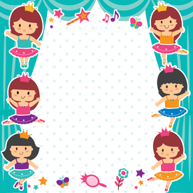 卡通儿童背景插图矢量