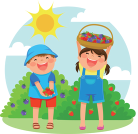 卡通儿童背景插图矢量