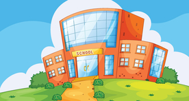 卡通儿童背景插图矢量