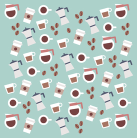 矢量咖啡豆咖啡