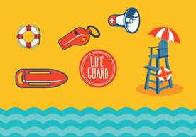 救生艇 救生圈 口哨 救生塔