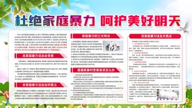 杜绝家庭暴力社会公益海报素材