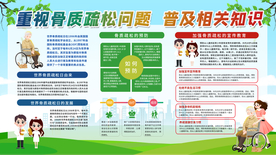 骨质健康公益活动海报素材