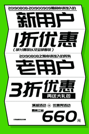 商场折扣促销宣传活动海报素材