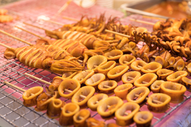 烧烤烤串美食食材海报素材