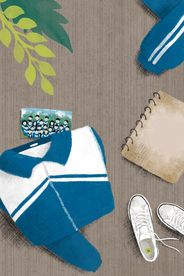 校服清新回忆背景海报素材