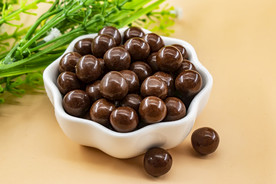 巧克力豆零食甜品背景海报素材