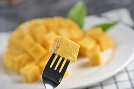 芒果水果果实背景海报素材