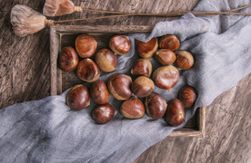 糖炒栗子零食甜品背景海报素材