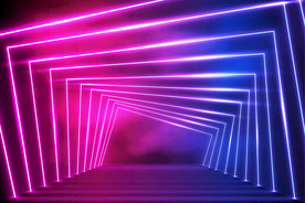 背景模板 展板背景 霓虹灯光