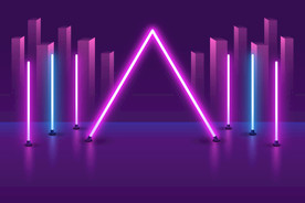 背景模板 展板背景 霓虹灯光