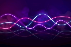 背景模板 展板背景 霓虹灯光