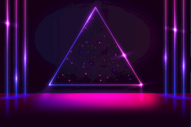 背景模板 展板背景 霓虹灯光