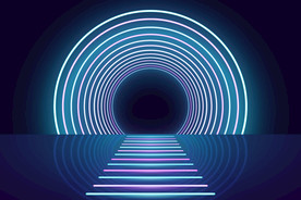 背景模板 展板背景 霓虹灯光