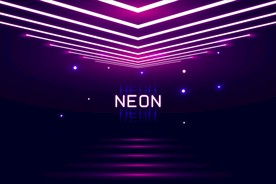 背景模板 展板背景 霓虹灯光