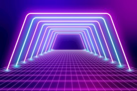 背景模板 展板背景 霓虹灯光