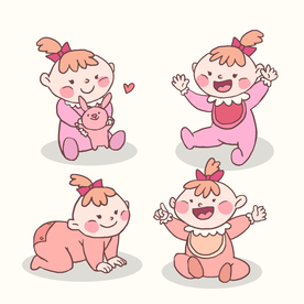 母婴图标素材矢量