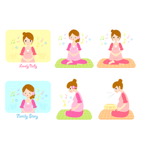 母婴图标素材矢量