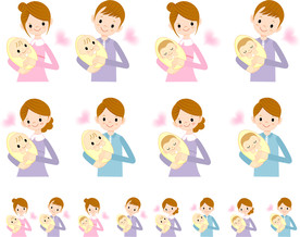 母婴图标素材矢量