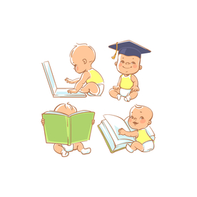 母婴图标素材矢量