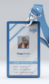 工作证模板工牌矢量