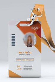 工作证模板工牌矢量