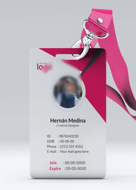 工作证模板工牌矢量