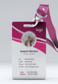 工作证模板工牌矢量