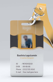 工作证模板工牌矢量