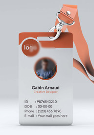 工作证模板工牌矢量