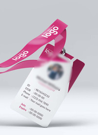 工作证模板工牌矢量