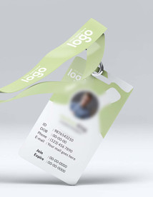 工作证模板工牌矢量