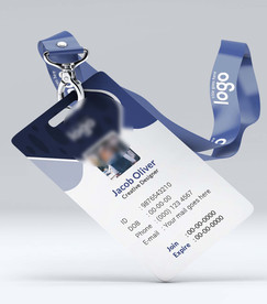 工作证模板工牌矢量