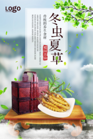冬虫夏草宣传海报