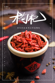 简约宁夏枸杞海报