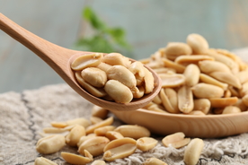 花生米零食美食背景海报素材