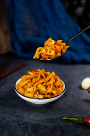 萝卜干配菜食材背景海报素材